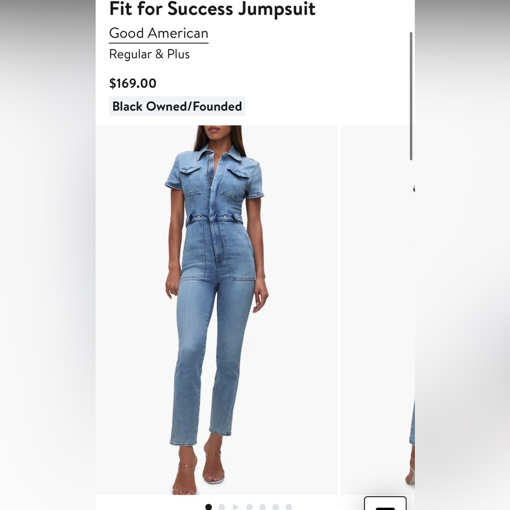 Good American fit for success jumpsuit
